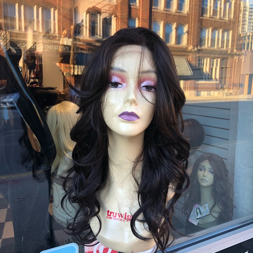 Wig brown long curly Lacefront Wig 2020 - Picture 4 of 9